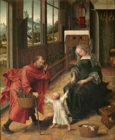 Svatá rodina (olej na desce) od Master of the Legend of St. Madeleine
