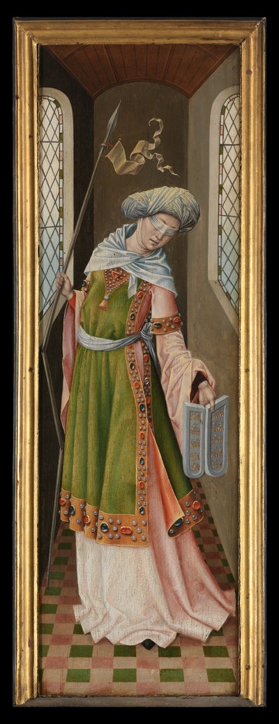 Alegorická postava synagogy z Legendy o svaté Voršule od Master of the Legend of St. Ursula