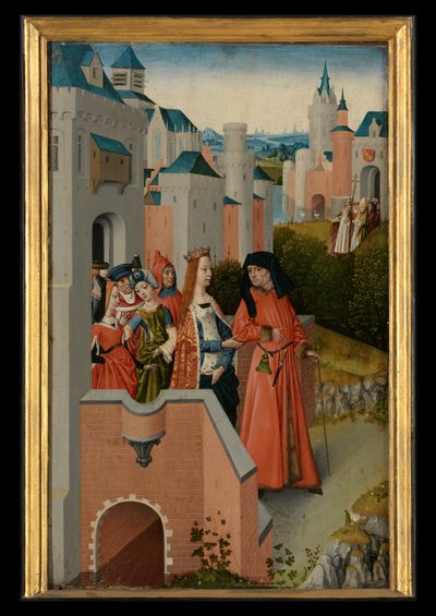 Panel z Legendy o svaté Voršule od Master of the Legend of St. Ursula