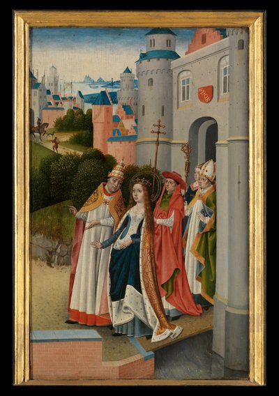 Panel z Legendy o svaté Voršule od Master of the Legend of St. Ursula