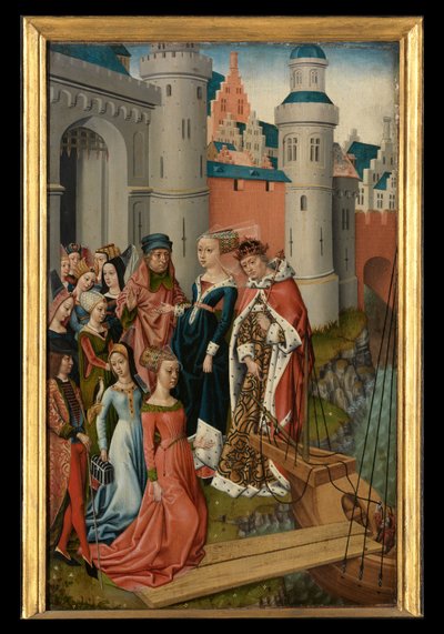 Panel z Legendy o svaté Voršule od Master of the Legend of St. Ursula