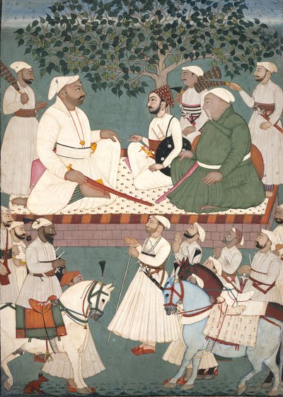 Maharaja Sidh Sen Receiving An Embassy, ​​​​Co. 1700-10. od Master of the Mandi atelier