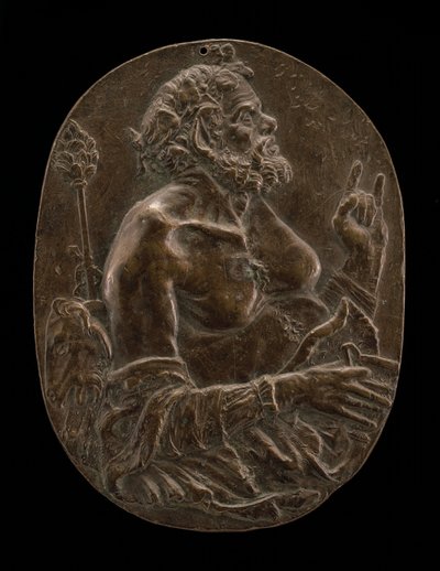 Satyr, konec 15. nebo začátek 16. století. od Master of the Martelli Mirror