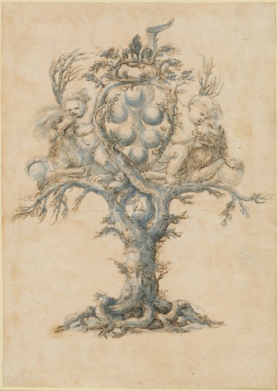 Dekantér na víno se lvy a putti od Master of the Medici Banquet Decanters