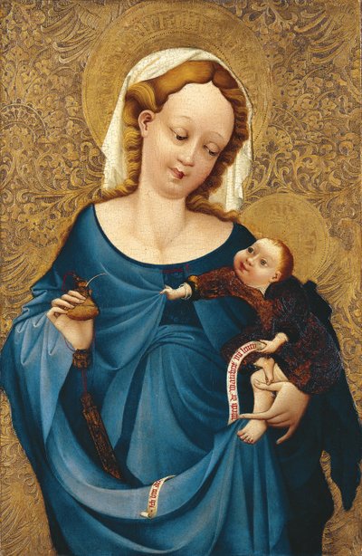 Madonna s kalamářem, asi 1430 od Master of the Middle Rhine