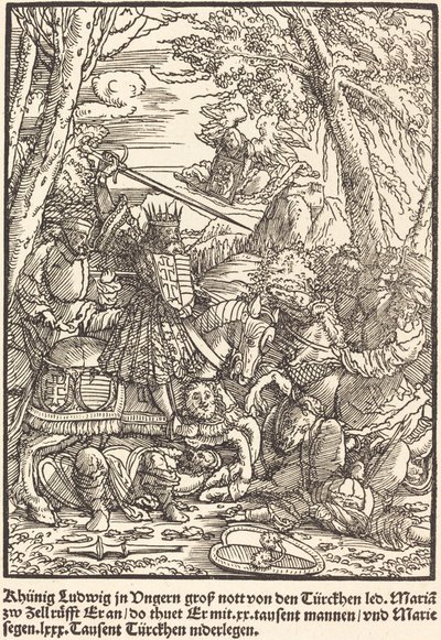 Khunig Ludwig... od Master of the Miracles of Mariazell