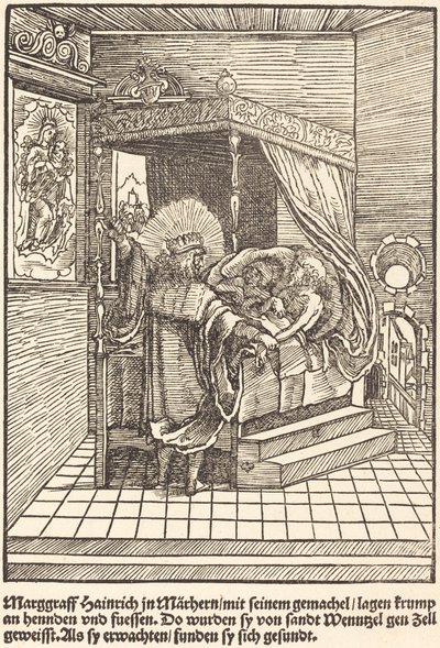 Marggraff Hainrich v Marhernu od Master of the Miracles of Mariazell