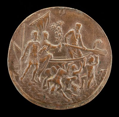 Aeneas Sestup do podsvětí, čtvrtá čtvrtina 15. století. od Master of the Orpheus Legend