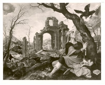 Nizozemsky: Eliáš krmený havranem Eliáš krmený havranem od Master of the Prodigal Son