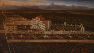 Palác a zahrady Venaria Reale od Master of the Residenze Sabaude