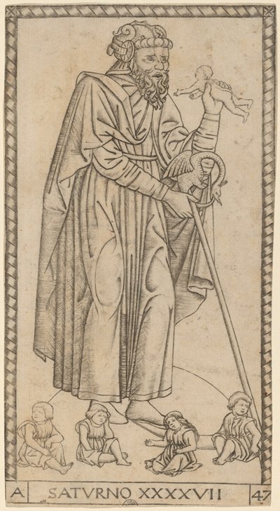 Saturno (Saturn) od Master of the S Series Tarocchi