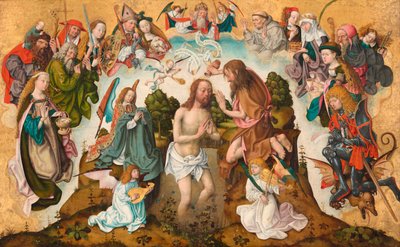 Kristův křest od Master of the Saint Bartholomew Altarpiece