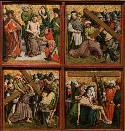 Oltářní obraz s Umučením Krista od Master of the Schlägl Altarpiece