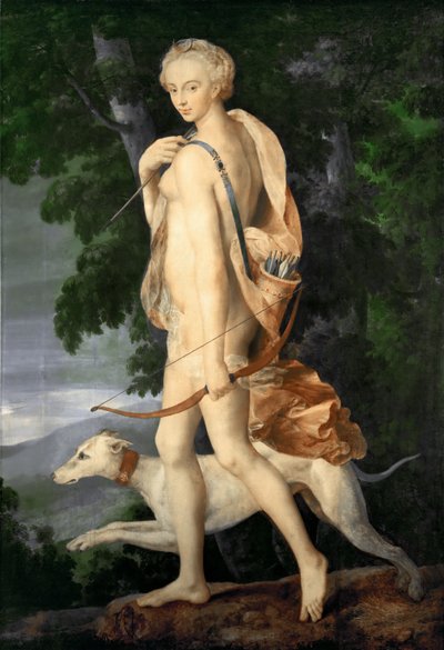 Lovkyně Diana od Master of the School of Fontainebleau