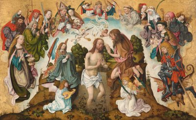 Křest Kristův, c. 14851500. od Master of the St Bartholomew Altarpiece