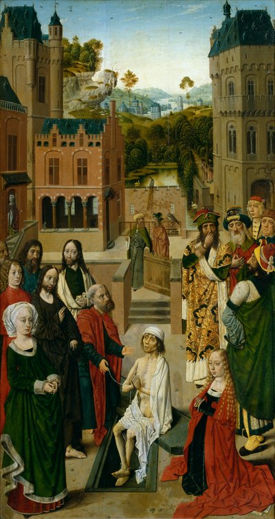 Vzkříšení Lazara (tempera na panelu) od Master of the Tiburtine Sibyl