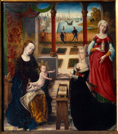 Obraz Panny Marie a sv. Máří Magdalény od mistra vyhlídky Sainte-Gudule (15. století) (ec.flam.) 1475 Lutyšské muzeum výtvarných umění od Master of the View of St. Gudule