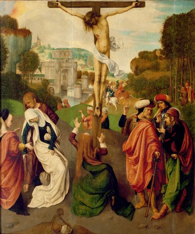 Ukřižování od Master of the Virgo Inter Virgines