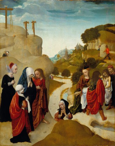 Ukládání Krista do hrobu, asi 1490 (olej na desce) od Master of the Virgo Inter Virgines