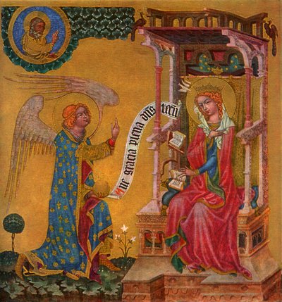 Verkündigung der Jungfrau Maria von Master of the Vyssi Brod Altar