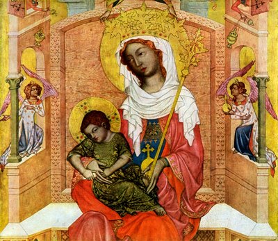 Madonna von Kladsko (Detail) von Master of the Vyssi Brod Altar