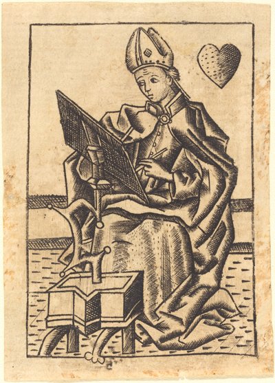 Svatý Augustin od Master with the Banderoles