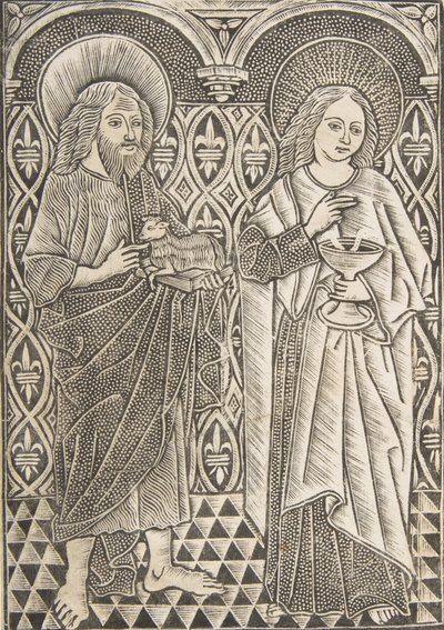 Svatý Jan Křtitel a Svatý Jan Evangelista, 15. století. od Master with the Cologne Arms