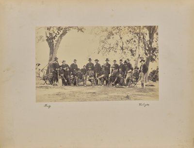 Burnside a personál od Mathew B. Brady