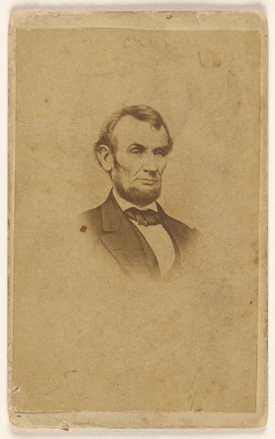 [Rytina Abrahama Lincolna podle fotografie Mathewa B. Bradyho] od Mathew B. Brady