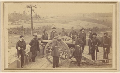 Generál Sherman a štáb před Atlantou, 19. července 1864 od Mathew B. Brady