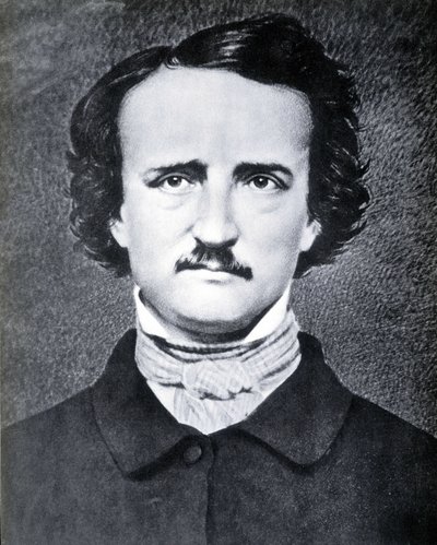 Portrét amerického spisovatele Edgara Allana Poea (1809 - 1849) fotografie Bradyho v 19. století. od Mathew B. Brady