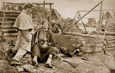 Zraněný Zouave, 1861-65 od Mathew B. Brady