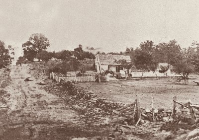 Velitelství generála Meadea během bitvy u Gettysburgu od Mathew Brady