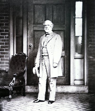 Generál Robert E. Lee (1807-70) (černobílá fotografie) od Mathew Brady