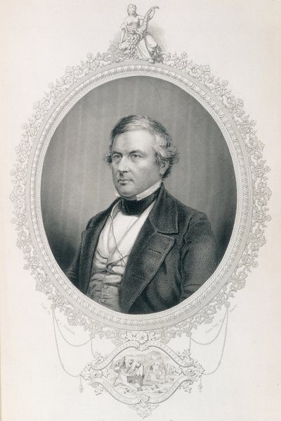Millard Fillmore, z „Dějiny Spojených států“, svazek II, od Charlese Mackaye, vyryto W. J. Edwardsem z daguerrotypie (rytina) od Mathew B. Brady