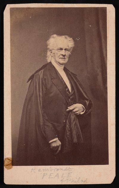 Portrét Rembrandta Pealea 1778-1860, před rokem 1860. od Mathew Brady