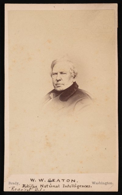 Portrét Williama Winstona Seatona 1785-1866, před rokem 1866. od Mathew Brady
