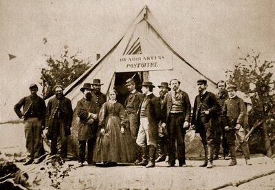 Pošta, velitelství armády Potomac, 1861-65 od Mathew B. Brady
