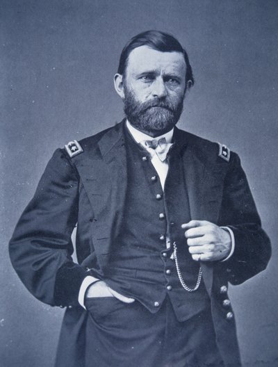Ulysses Simpson Grant (černobílá fotografie) od Mathew Brady