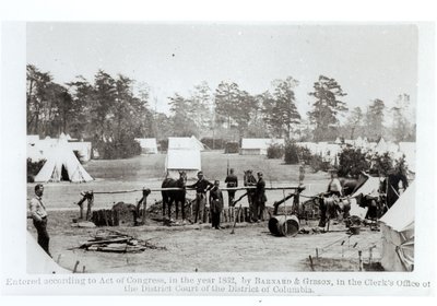 Velitelství Yankeeů, tábor Whinfield, 3. května 1862 od Mathew B. Brady