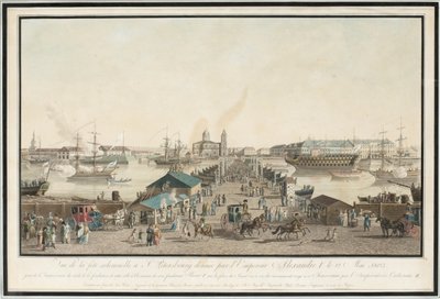 První výročí Petrohradu oslavuje sté výročí města v květnu 1803, 1804 od Mathias Gabriel Lory