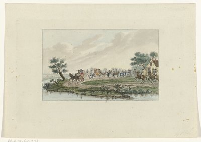 Zatčení princezny v Goejanverwellesluis, 1787 od Mathias de Sallieth