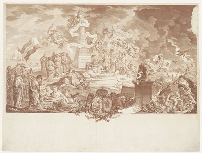 Alegorie na pravé vlastenectví, 1788 od Mathias de Sallieth