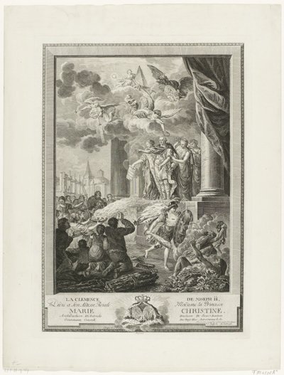 Milost císaře Josefa II. protestantům, 1783 La Clemence de Joseph II (titul na předmětu) od Mathias de Sallieth