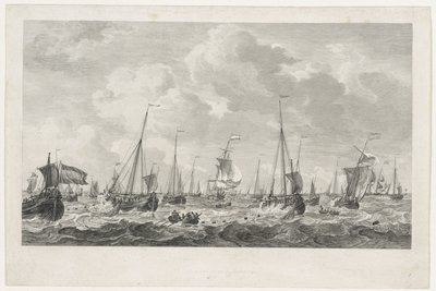 Lov sleďů, 1781 od Mathias de Sallieth