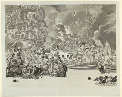 Nizozemský nájezd na Medway a zajetí královského Karla, 1667 od Mathias de Sallieth