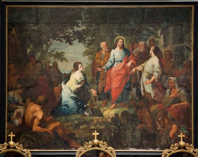 Farní kostel (Saint Martin Parish Church). malování. „Ježíš a samaritánská žena“. Matthew DeVisch. od Mathias de Visch