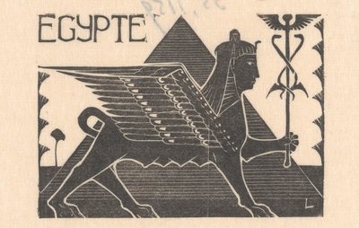 Sfinga a pyramida Egypt (název na předmětu) od Mathieu Lauweriks