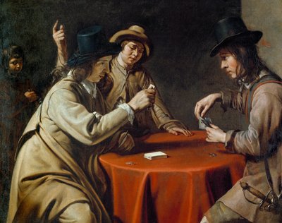 Les cheaters se znovu spojili Obraz Mathieu Le Nain (Lenain) (1607-1677) 17. stol. od Mathieu Le Nain