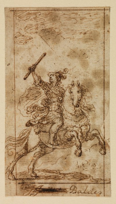 Jízdní válečník od Matias de (attr.to) Torres